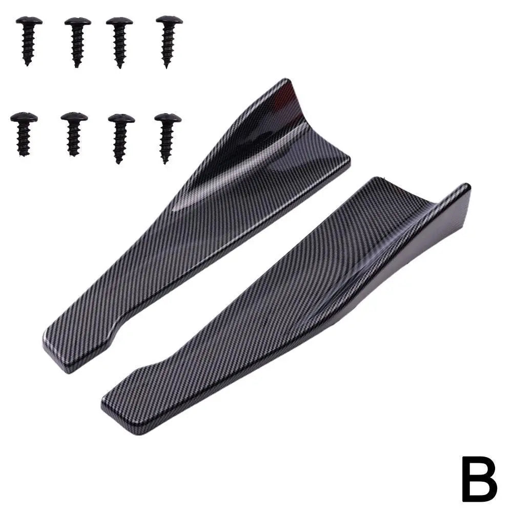 1 Pair Car Rear Corner Protection Plate Car Side Skirt Cover Car Corner Bumper Guards With Screws 48CM For Audi BMW Accessories