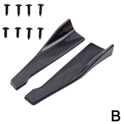 1 Pair Car Rear Corner Protection Plate Car Side Skirt Cover Car Corner Bumper Guards With Screws 48CM For Audi BMW Accessories
