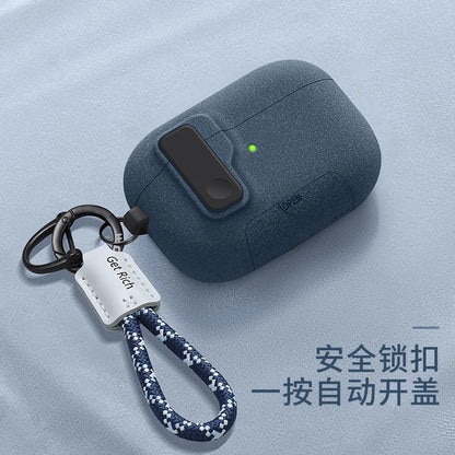 2025 New For AirPods Pro 3 Phone Stand Case Cover Magnetic Auto Lock TPU Shockproof Protective Sleeve With Hook for AirPods Pro3