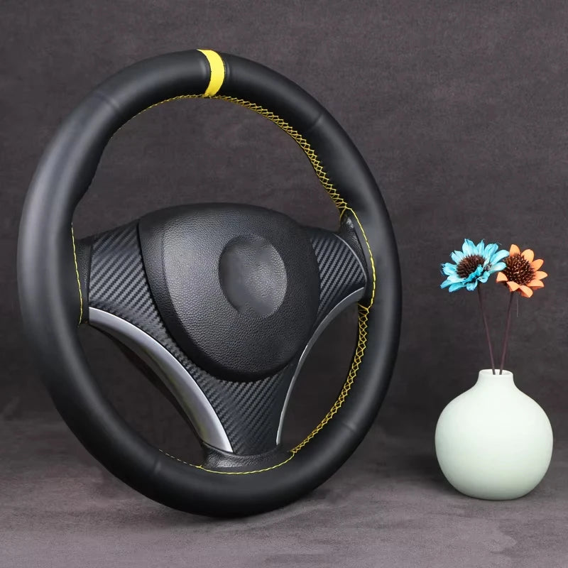 Universal PU Leather Automotive Steering Wheel Cover Soft Leather Cover Steering Wheel Braid DIY Car Accessories Hand Sewing