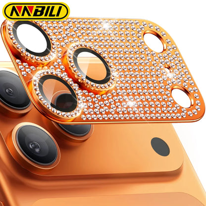 NNBILI 1Pcs Tempered Glass Full Cover Camera Lens Protector for iPhone 17 16 15 14 13 12 11 Pro Max 16e Anti Glare Anti Scratch