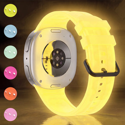 Luminous Silicone Band For Samsung Galaxy Watch9 40mm 44mm Smart Watch Strap Bracelet for Galaxy Watch 8 40mm 44mm Classic 46mm
