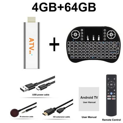 Q15 Android 16 TV Stick H313 Max Memory 256GB Voice Remote Support 2.4G 5G Wifi BT5.4 Quad Core Home Theater Smart Media Player
