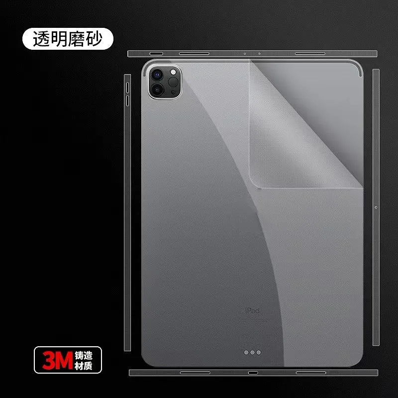 For iPad Pro 2022 2021 12.9 11 Cases Films Back Film Covers Cartoon Decal Skin Protector Sticker for iPad Mini6