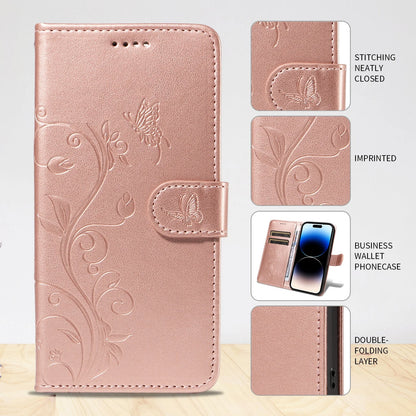Butterfly Flower Vine Case For Samsung Galaxy S26 S25 Edge S24 S23 S22 S21 S20 Ultra FE S10 Plus Flip Wallet Leather Phone Cover