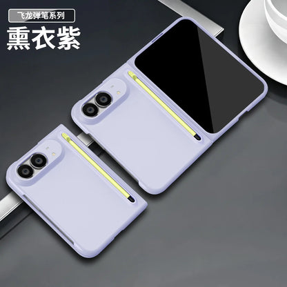 For iPhone Duo Case Ultra-Thin Skin-Friendly Matte With Tempered Film Touch Pen Folding Shockproof Protection Cover Accessories