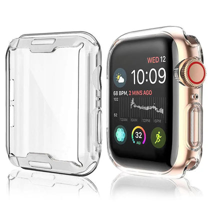 Cover for Apple Watch Ultra 9 8 7 6 SE 5 4 Screen Protector for iWatch Series 38mm 40mm 41mm 42mm 44mm 45mm 49mm Soft Clear Case