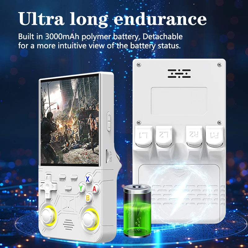 New R36 Ultra Retro Handheld Game Console 4.0-Inch Open-Source Linux System 128GB Portable Video Player Handheld Game Console
