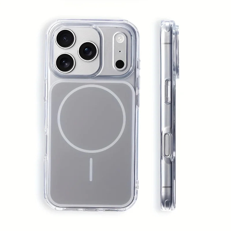 P69 Premium Transparent White Back Case Ideal for Iphone 17 Pro Max 17 Pro And 17 Highly Compatible with for iphone 16 15 14 Pro