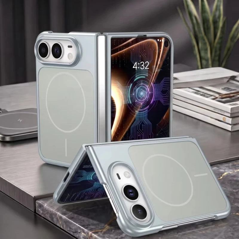 Luxury Classic Original Matte Magnetic Phone Case For IPhone Duo For Magsafe Hard Anti Shock And Anti Drop Protective Cover
