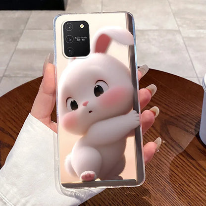 Casing For Samsung S10 Lite Case G770F Aesthetic Cute Cat Fashion Transparent Back Cover For Samsung Galaxy S10 Lite Phone Case