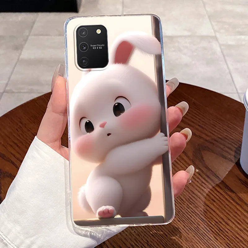 Casing For Samsung S10 Lite Case G770F Aesthetic Cute Cat Fashion Transparent Back Cover For Samsung Galaxy S10 Lite Phone Case