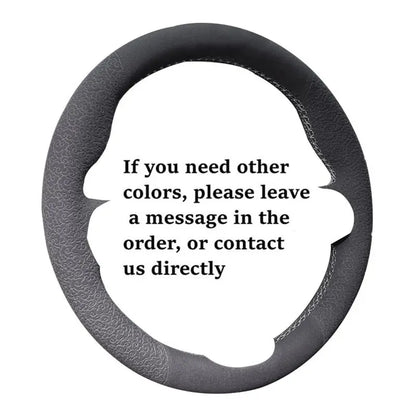 Car Steering Wheel Cover Non-slip Carbon Fiber Suede Braid For Honda Civic 10 2016-2021 CR-V CRV 2017-2021 Clarity 2018-2021