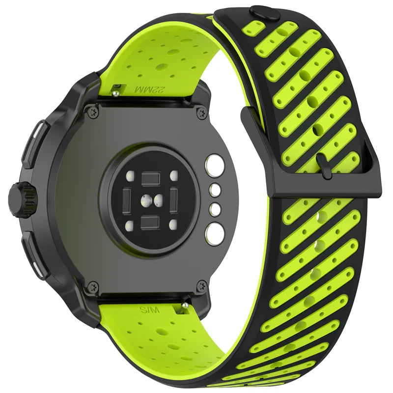 Silicone Wrist Band For Suunto Race 2 Run Sunnto 9 Peak Pro Smart Watch Strap Sport Band Belt For OPPO Watch4 Pro X S X2 22MM