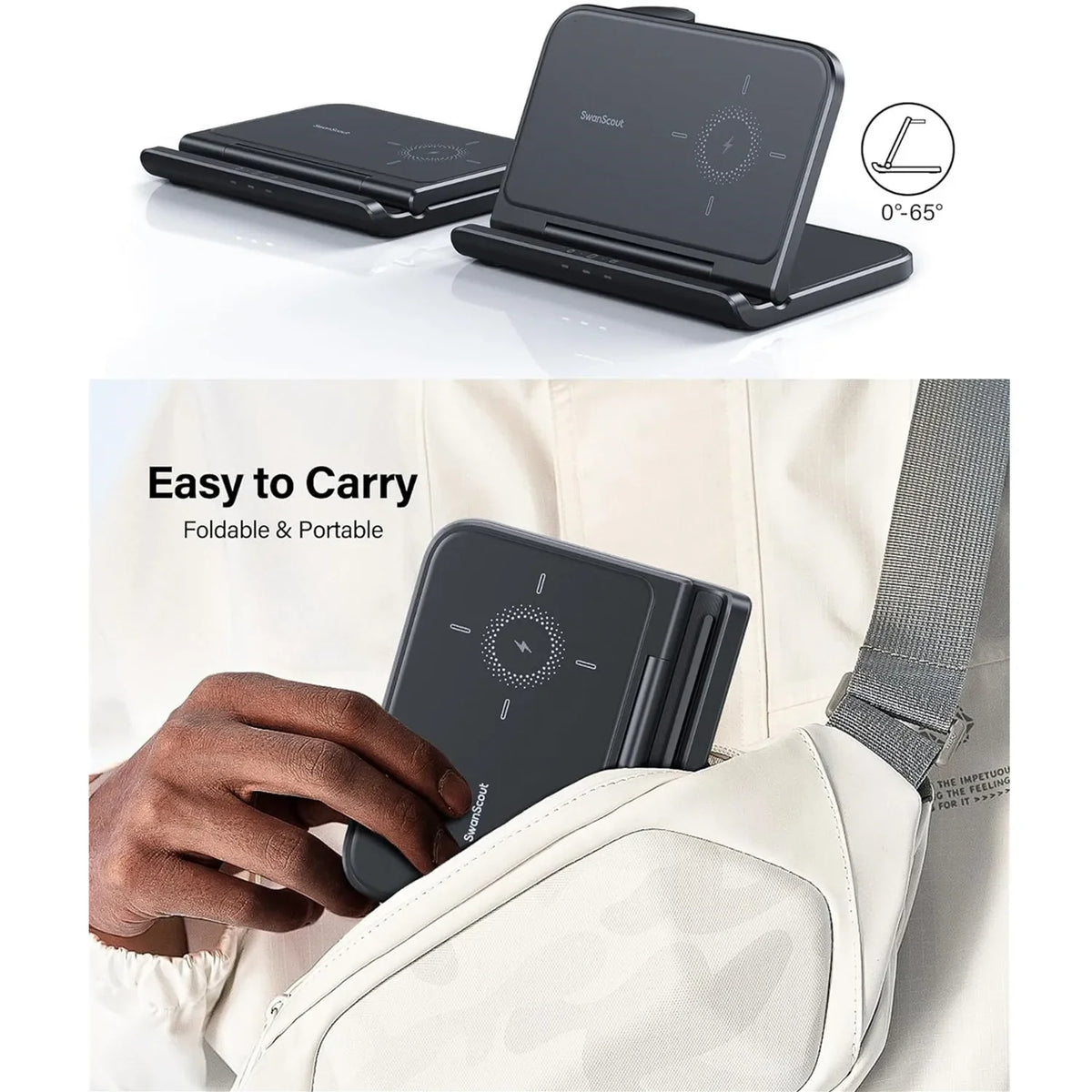 SwanScout 705S Wireless Charger for Samsung Galaxy Z Fold 7 6 5 Z Flip 7 6 Charging Station for Galaxy Watch Ultra 8 Classic 7