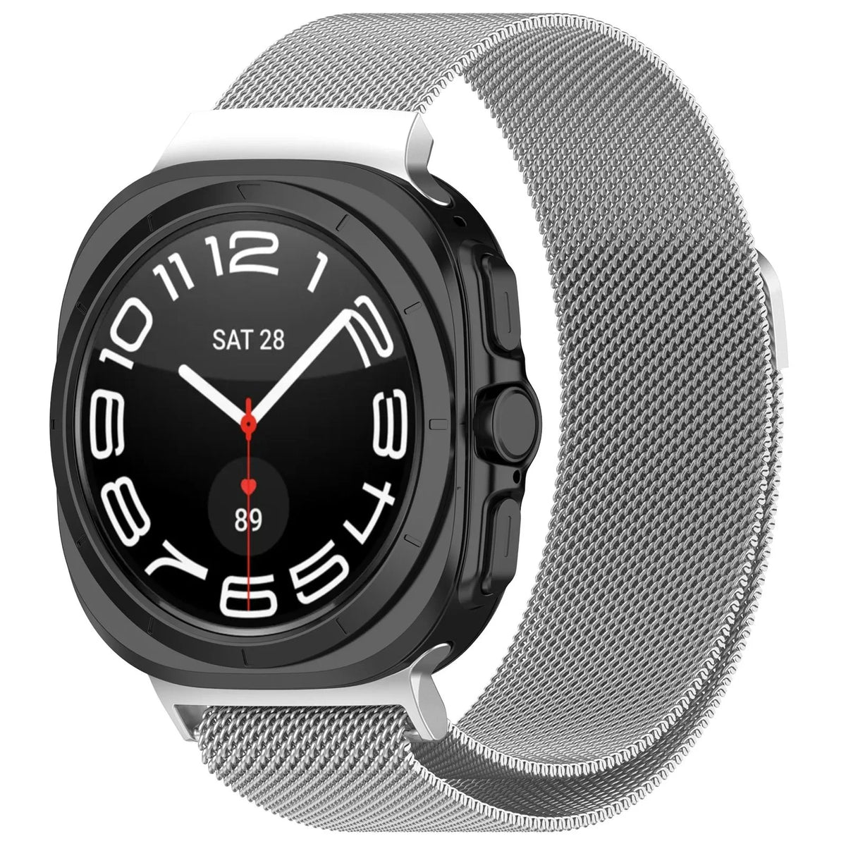 Thick Milanese Loop for Samsung Galaxy Watch Ultra strap 47mm Stainless Steel Magnetic Bracelet Galaxy Watch 7 ultra band 47 mm