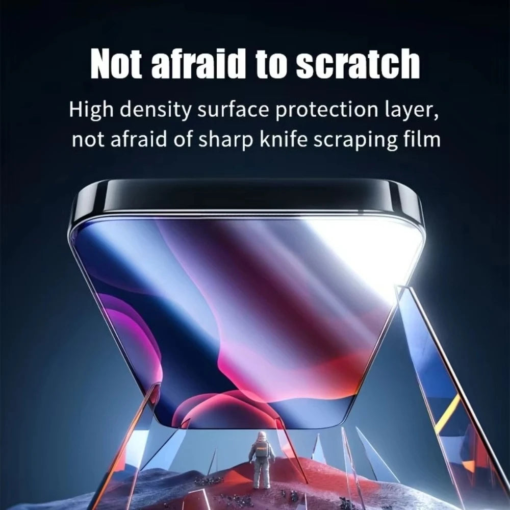5PCS Easy Install High Definition Screen Protector For iPhone 17 16 15 14 11 Pro Max 13 12 Mini XR X XS Plus Air Tempered Glass