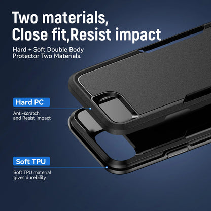 Dual Layer Hard Strong Case for Iphone 17E 16e 17 E Pro Max 16 Plus 13 12 14 15 16 Pro Max 17 Air Iphone16e Iphone17 Phone Cover