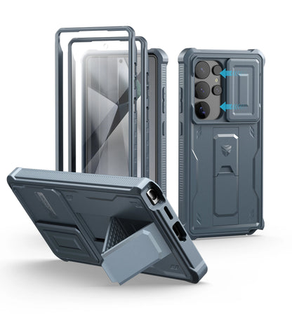 Dexnor For Samsung Galaxy S25/S25 Plus/S25 Ultra /S25 Edge 2025Case Full Body Shockproof Camera Cover &Built-in Screen Protector Kickstand