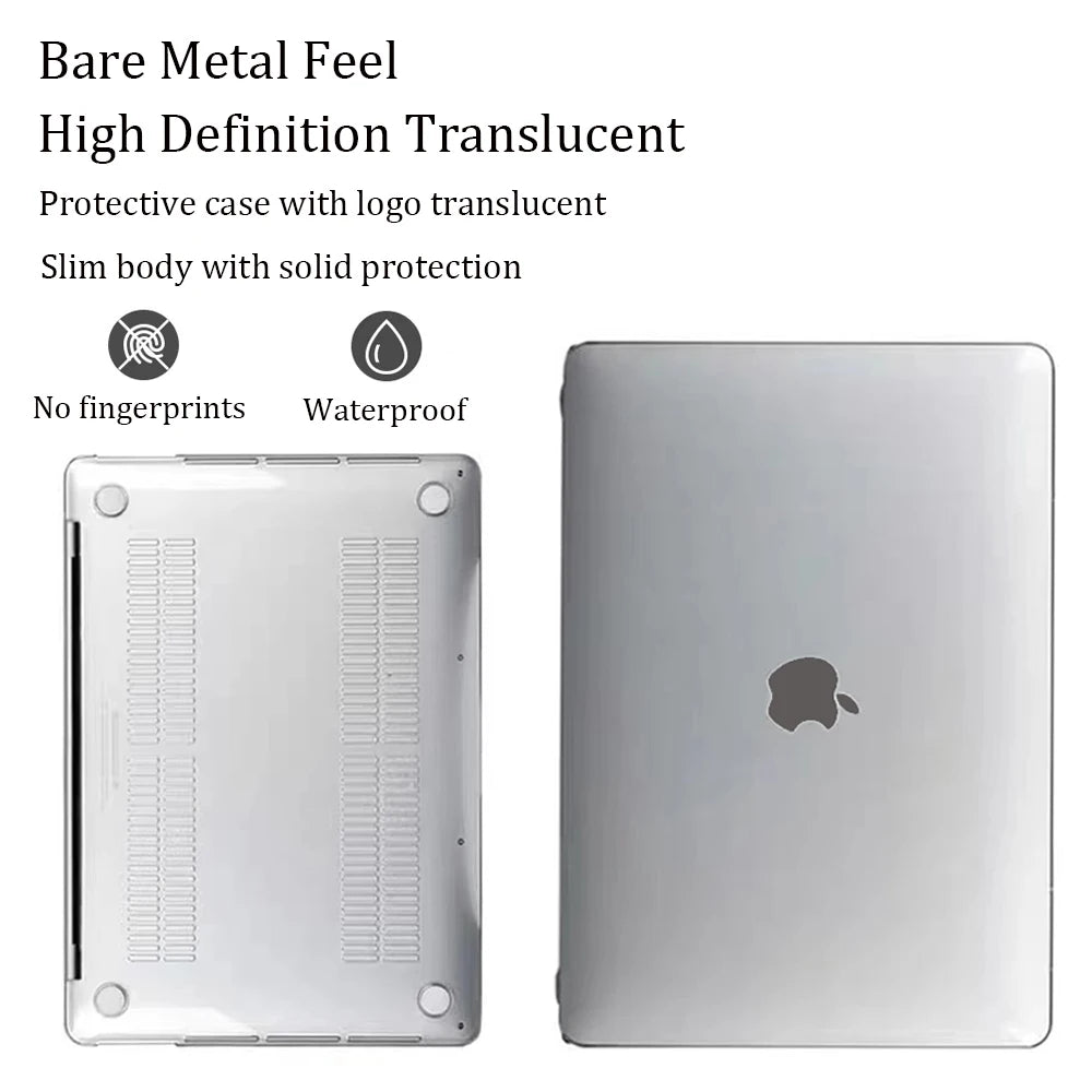 Laptop Cases For Macbook Pro 14/16 Pro/Max M5 Chip 2026 Case ,For Macbook Air 13.6 M5 M4 M3 M2 2026-2022 Cover,Crystal Clear