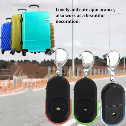 Smart Anti-Lost Key Locator Finder Tracker LED Whistle Key Finder Flashing Beeping Sound Alarm With Keychain Whistle