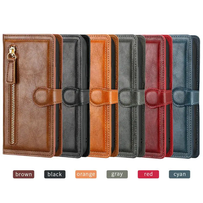 for Samsung Galaxy S10 Plus S10e S10+ Leather Skin Flip Wallet Book Phone Case Cover for Galaxy S10e S10 Plus S10+ Funda