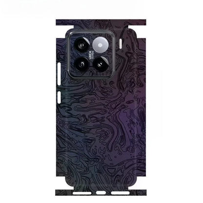 Plain Color Pattern Matte Film Skin Phone Back+Sides Sticker For XIAOMI 15 14 13 Ultra 14 Pro Redmi Note 13 12 Full CoverWrap