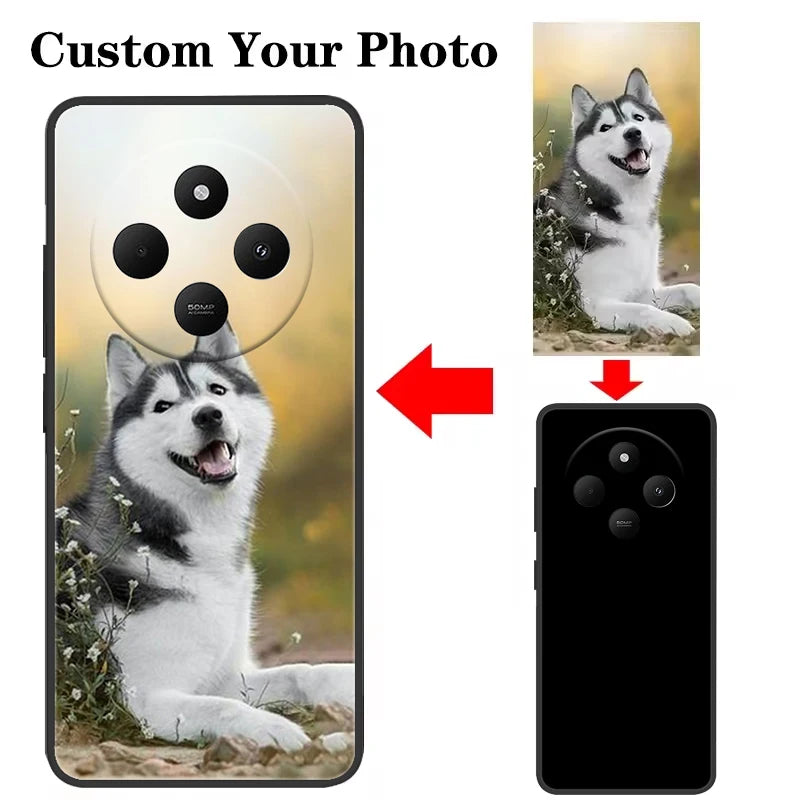 Custom Case for Xiaomi Redmi 14C 13 13C A3 A4 A3x k80 15 14T Pro POCO C75 DIY Personalize Picture Cover Redmi a3x 14C Fundas