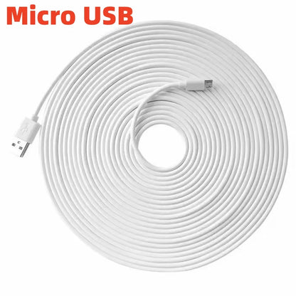 Extra long Micro USB Extension Cable 10M 5M 3M 2M 1M Type C Port Device Universal Data Cable for Xiaomi Samsung Camera PS5PS4