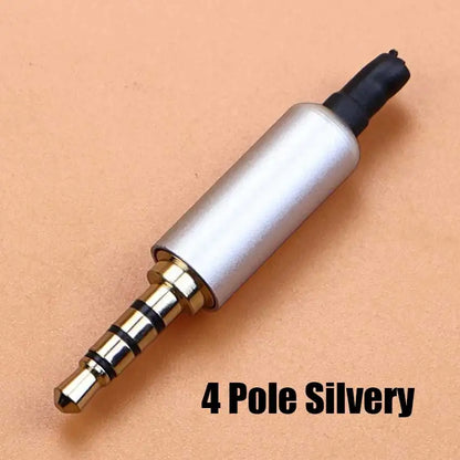 1pcs 3.5mm Mono Stereo Headphone Plug DIY 2 3 4 Pole Male Audio Adapter 3.5 Speaker Earphone Jack AUX Solder Wire Connector
