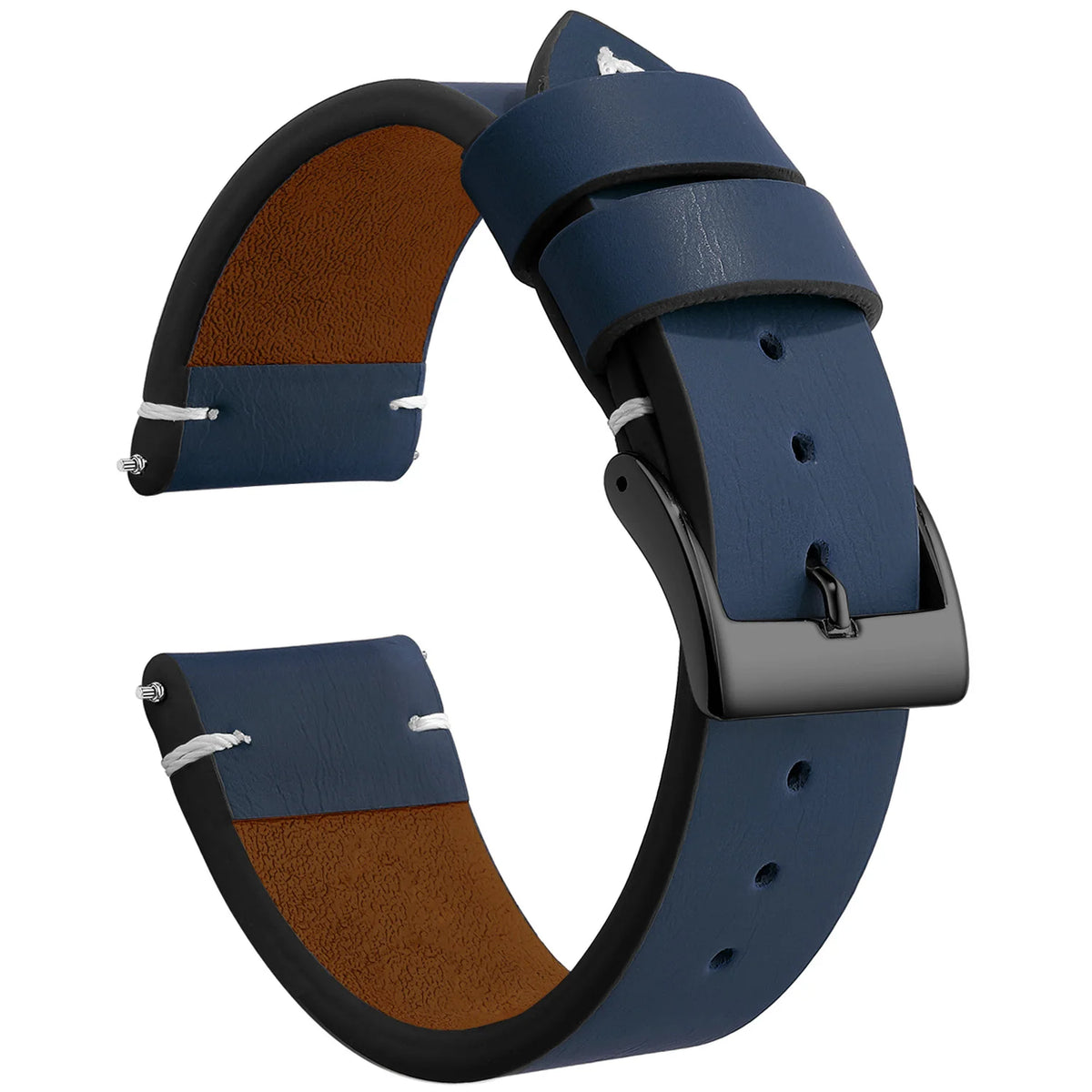 Leather Watch Band Strap Sport Vintage Leather Men Women Watchband Stainless Steel Buckle Watch Accessories 18mm 20mm 22mm