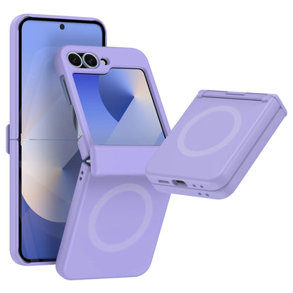 Luxury Original Phone Case For Samsung Galaxy Z Flip 7 8 6 5 4 3For Magsafe Wireless Charge Ring Magnetic Shockproof Hinge Cover