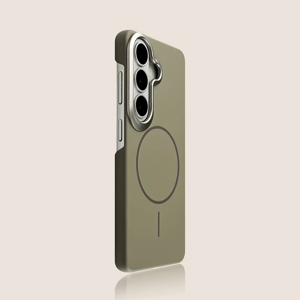 Metal PC Armor Matte For Magsafe Magnetic Case For Samsung S26 S25 Edge S24 S23 S22 Ultra Plus FE A57 A37 A17 A07 A36 A56 Cover