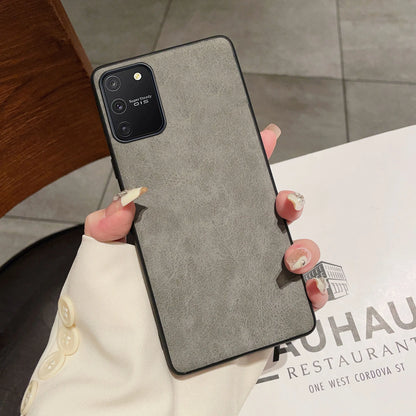 Luxury Bussiness Matte Leather TPU Phone Case For Samsung Galaxy S10 Lite Fashion Protection Shell