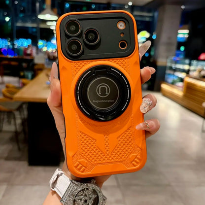 Luxury Magnetic Invisable Ring Holder Kickstand Phone Case For iPhone 17 Pro Max 16 Plus 15 14 13 12 Shockproof Slim Fit Cover