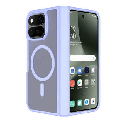 Case For Google Pixel 11 Pro Fold ELVEV Translusent Matte PC + Skin-friendly TPU Hinge Protection Magnetic Phone Cover