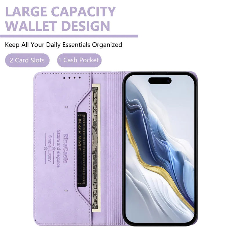 Leather Retro Anti-theft Wallet Flip Case For Samsung Galaxy Note 20 Ultra 10 Lite Note10 Plus 8 9 Cover Magnetic Hasp Card slot