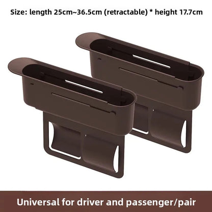 Car Seat Crevice Gaps Storage Box Seat Organizer Gap Slit Filler Holder For Wallet Phone Cigarette Slit Pocket Car Storag Box