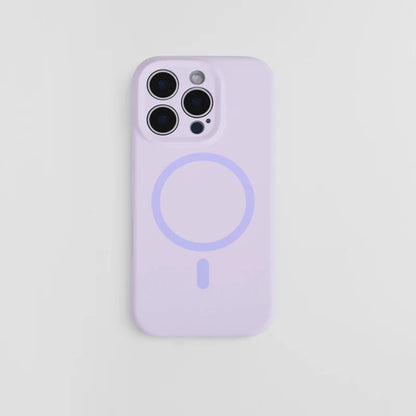 Magnetic Solid Color Liquid Silicone MagSafe Phone Case for iphone 17Pro Max 16 15 15Pro 14 13 Skin Feel Wireless Charging Cover