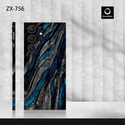 Colorful Decal Skin for Samsung Galaxy S24 S23 S22 Ultra Plus S21 Note20 Back Screen Protector Cover Wrap Stones Sticker