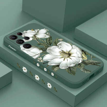 Wild Flowers Phone Case For Samsung Galaxy S25 S24 S23 S22 S21 S20 Ultra Plus FE S10 S9 S10E Note 20 ultra 10 9 Plus Cover