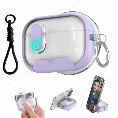 Cute Cover for AirPods 3 Pro 3/Airpod 4【 Compatible with MagSafe】Auto-Open Secure Lock Stand Cover for AirPods 5 2026 Earbuds