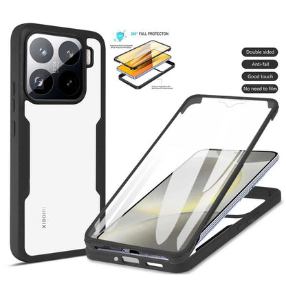 For Xiaomi 15T 14T 13T Pro Anti Fall 360 Fully Wrapped Phone Case For Xiaomi 17 Pro Max 15Pro 14 15 Ultra Transparent Phone Case