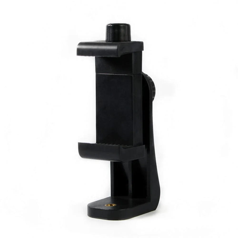 360 Degree Mobile Phone Clip Cellphone Holder With 1/4 Screw Tripod Mount Desk Tripod Adapter For Iphone Huawei Samsung