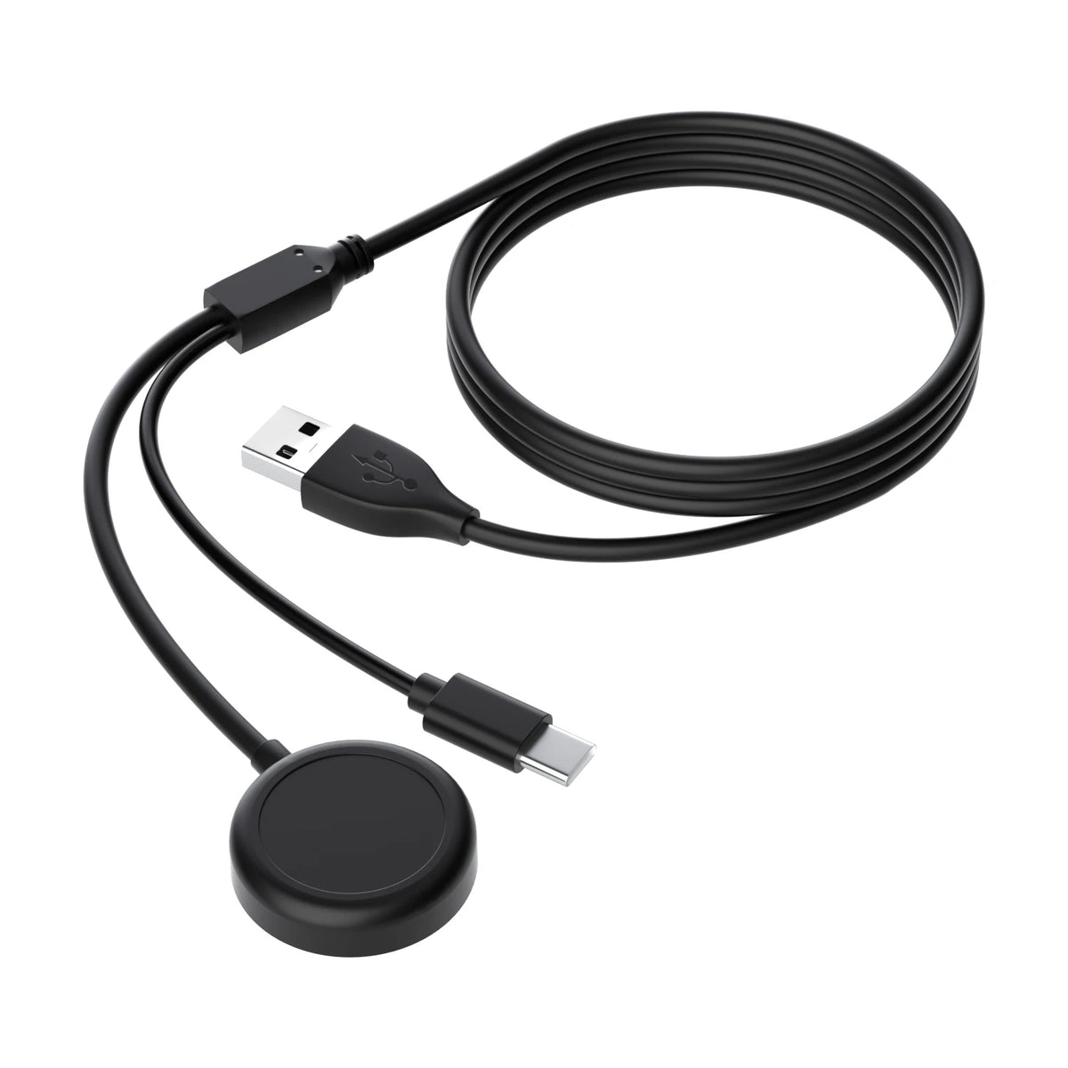 USB 2-in-1 Replacement Charger for Samsung Galaxy Watch Ultra/8/7/6/6 Classic/5 Pro USB-C Smartwatch and Phone Charger