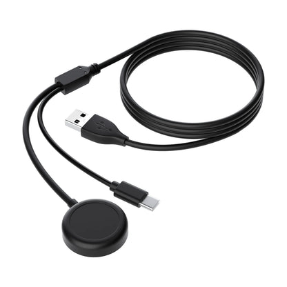 USB 2-in-1 Replacement Charger for Samsung Galaxy Watch Ultra/8/7/6/6 Classic/5 Pro USB-C Smartwatch and Phone Charger