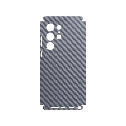 3D Carbon Fiber Skin Grain Full Body Phone Sticker For SAMSUNG GALAXY S25 S24 + S23 Ultra S23 Plus S22 A55 Back +Sides Wrap Film