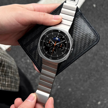 Luxury Metal Band for Samsung Galaxy Watch8 40/44mm Magnetic Buckle Strap for Galaxy Watch 8Classic 46mm Wristband Bracelet
