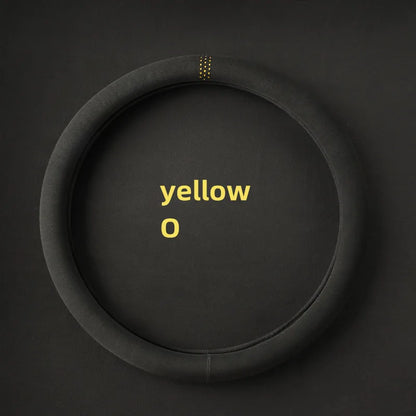 Suede Cover for All Seasons Auto Steering Wheel Cover Ultra-thin Non-slip D-shaped Round Breathable Car Steering Wheel Protector