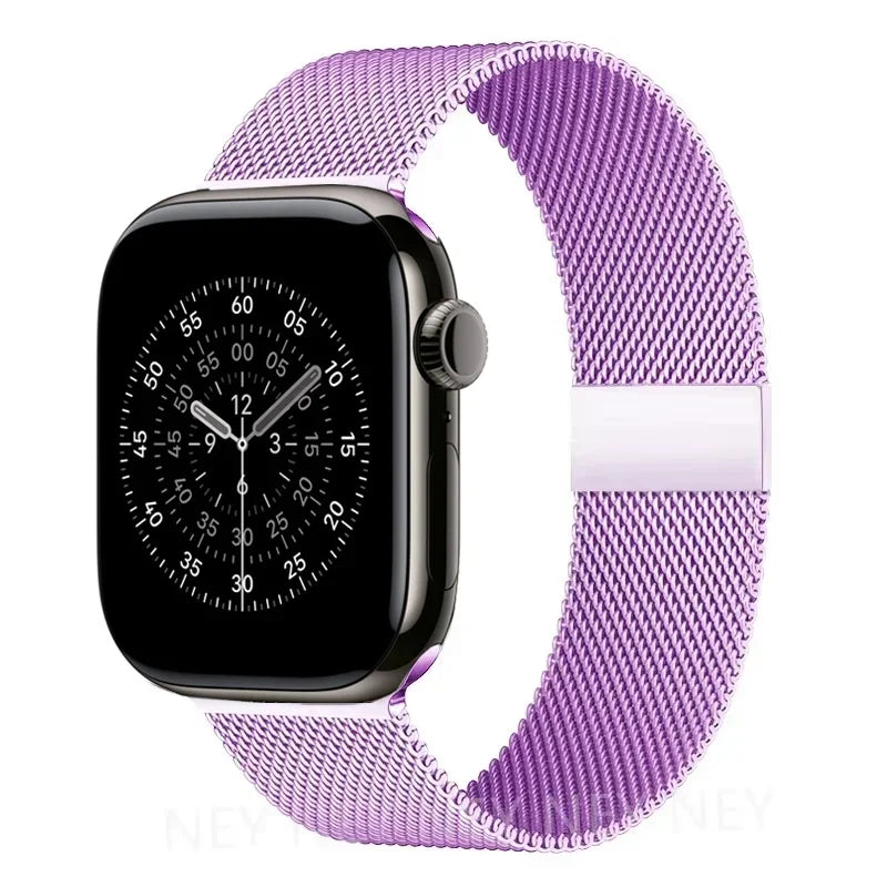 Milanese loop strap For Apple Watch band 11 46mm 44mm 40mm 41mm 42mm 45mm bracelet iwatch series 10 8 7 6 5 4 SE 9 Ultra 3 49mm